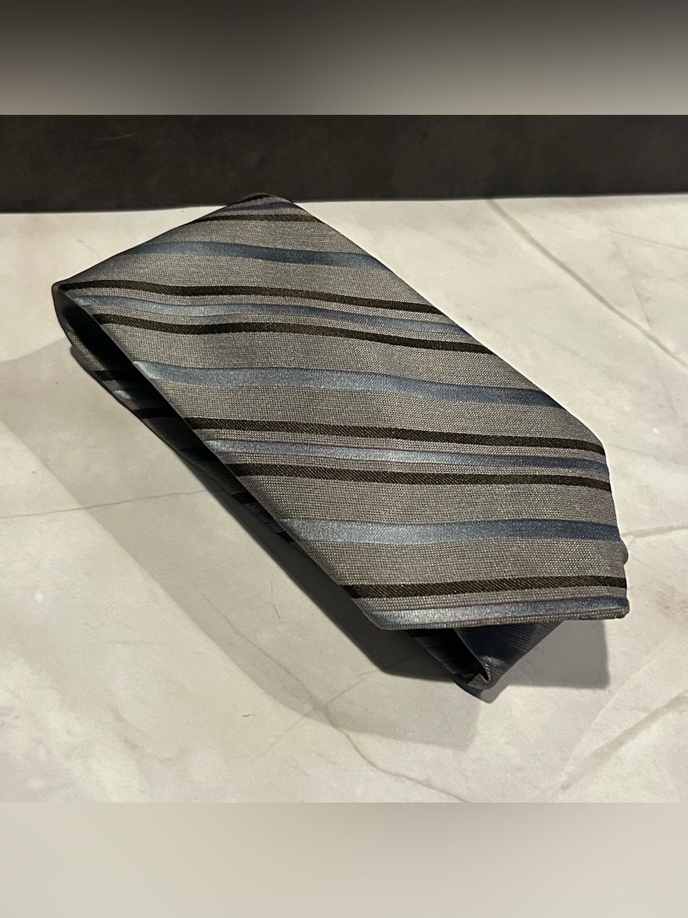 Surrey Men's Gray Striped 58” Tie